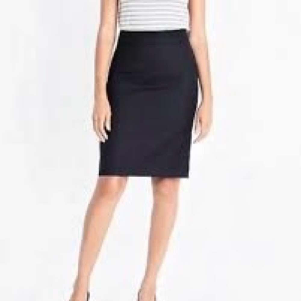 VNTG J. Crew No. 2 Navy Pencil Skirt